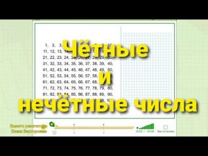 Чётные и нечётные числа