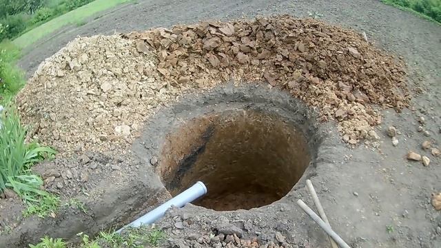 Строительство септика вручную, без покупки колец и без применения техники смотреть онлайн