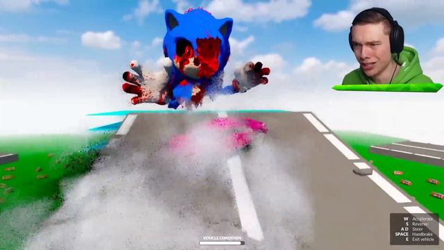 SONIC.EXE vs DEMOLITION TRUCKS смотреть онлайн
