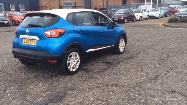 RENAULT CAPTUR DYNAMIQUE MEDIANAV ENERGY DCI S/S BLUE/CREAM 2013 смотреть онлайн