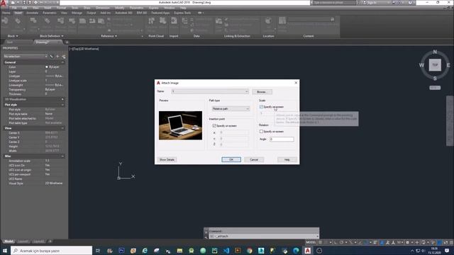 AutoCAD Fotoğraf Ekleme Ve Fotoğraf Üzerinden Çizim Yapma Ders