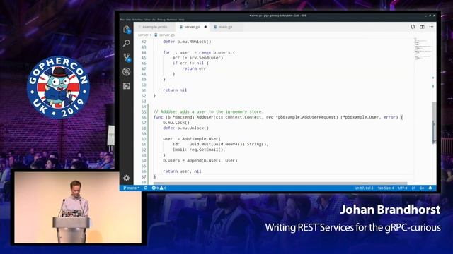 GopherCon UK 2019: Johan Brandhorst - Writing REST Services for the gRPC curious смотреть онлайн