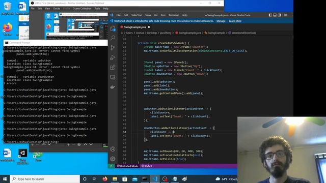 Looking at and modifying a user interface in Swing (Java) смотреть онлайн