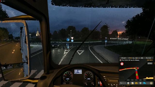 Euro Truck Simulator 2 • Будни дальнобойщика. Часть 277. Перевозка Скутеров в Дождливую погоду смотреть онлайн