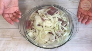 ГОВЯДИНА в СМЕТАННО-ЛУКОВОМ соусе. Нежнейшее мясо быстро, просто, без хлопот.