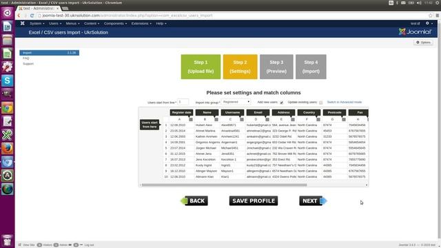 Import Joomla users (and Contacts data) from Excel or CSV file смотреть онлайн