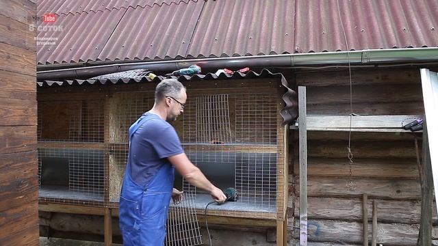 Уличные клетки (откорм) для кроликов. Часть 3. Последняя. смотреть онлайн