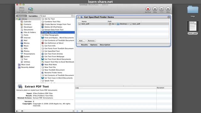 How to Extract TEXT from PDF on macOS - Convert PDF to TEXT in Automator Workflow смотреть онлайн
