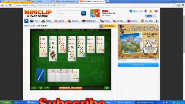 Golf Solitaire game смотреть онлайн