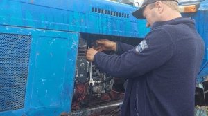 Работа двигателя МТЗ на новых трубках!