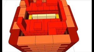 Каминопечь 4х5 кирпичей с духовкой и сквозной топкой