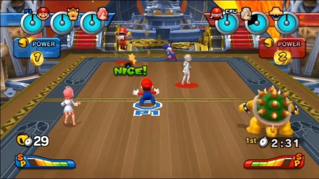 Mario Sports Mix - Dodgeball: Tournament #1: Star Cup (3 players, Normal) смотреть онлайн