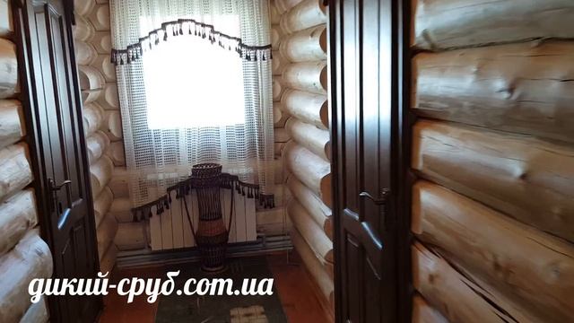 Гостиница из дикого сруба 22-26 см. смотреть онлайн