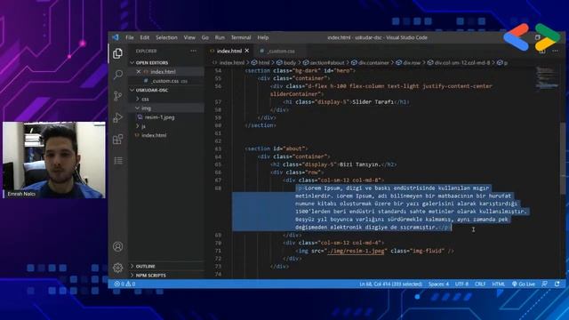 Bootstrap ve JS | Web Workshop (TR) | Emrah Nalcı | DSC Uskudar University смотреть онлайн