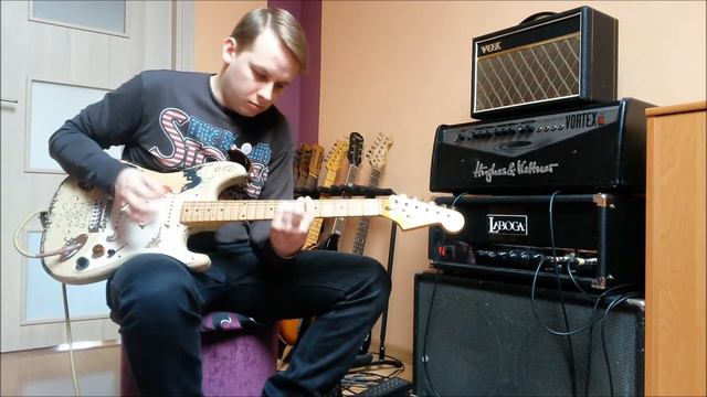 Fender Stratocaster (Partocaster) copy of Mary Kay played on Laboga Studio Reverb 50W смотреть онлайн