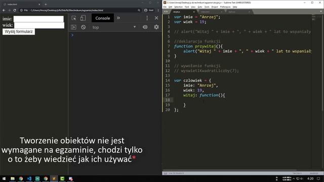 JavaScript na poziome technikum w 40 minut (E.14 EE.09) #e14 #ee09 смотреть онлайн