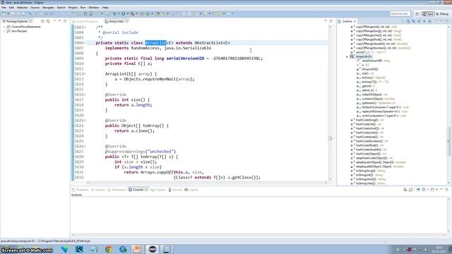 Arrays asList() static Method Internals смотреть онлайн