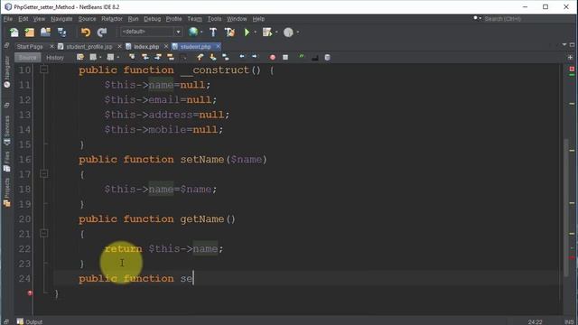 How to display data in php using getter & setter method part 1 of 2? смотреть онлайн