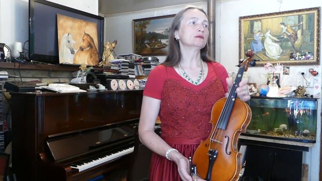 Ave Maria Bach playing violin easy with Lyudmila Alekseevna Part 4 смотреть онлайн