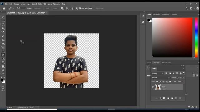 How to make png images in photoshop using Pen Tool | Telugu смотреть онлайн