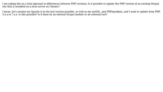 Drupal: Updating the PHP version of an existing site? смотреть онлайн