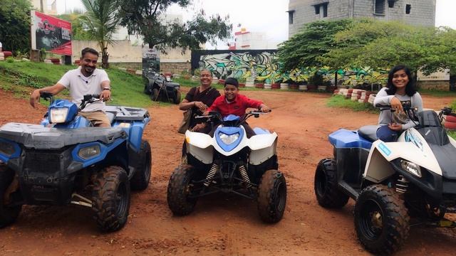 Off Road Adventure Bike Ride In DIRT MANIA || Quad Biking in Bengaluru смотреть онлайн
