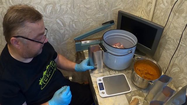 Готовим в автоклаве. Речная рыба (жерех) в самодельном томатном соусе в реторт-пакетах. смотреть онлайн