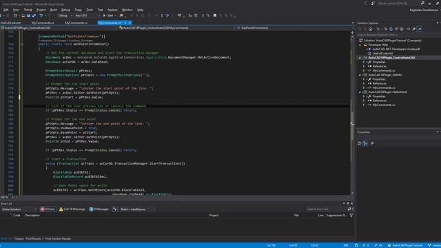 AutoCAD Get User Input using Code in Tamil смотреть онлайн