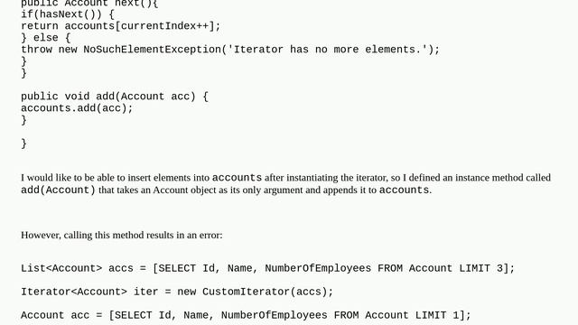 Custom iterator: Inserting elements into the list being iterated over смотреть онлайн