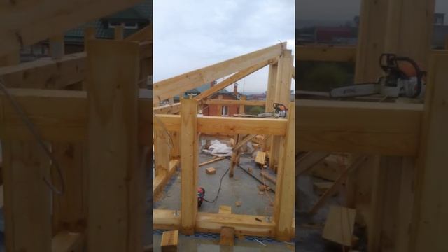 Монтаж диагональных стропил смотреть онлайн