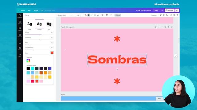 13 EFECTOS de TEXTO en Canva increíbles para crear diseños únicos y creativos | Canva Tips 2021 смотреть онлайн