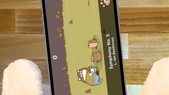 Cat plays rhythm game! (Tappy Cat iOS) смотреть онлайн