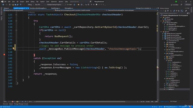 6 Сервисная шина Azure в микро сервисах на ASP.NET, Send Message to Topic ru смотреть онлайн