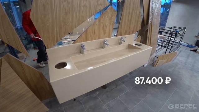 Раковина из акрилового искусственного камня | Изготовили и установили 6 раковин из камня смотреть онлайн