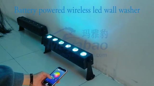6in1 battery powered wireless led dmx wall washer смотреть онлайн