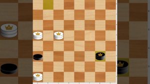 Ловля тремя дамками простой и дамки