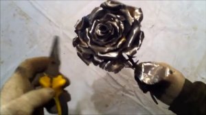 Роза из металла своими руками
