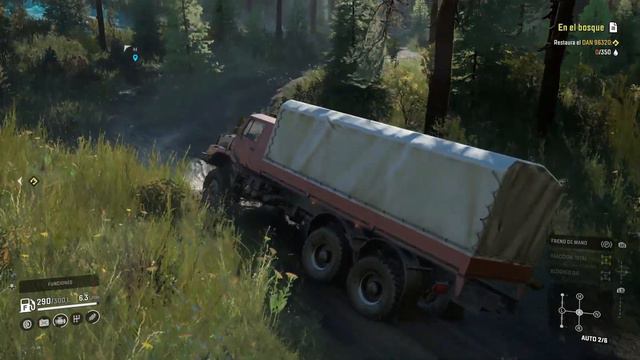 SnowRunner Mision En el Bosque//Rescatando el DAN 96320//Gameplay Español/ смотреть онлайн
