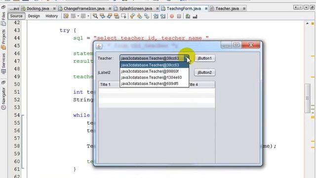 Lesson 12 Store Teacher Object in JComboBox смотреть онлайн