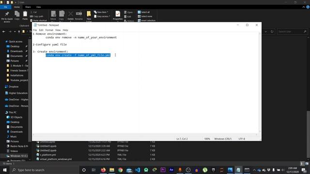 Installing libraries for Computer Vision through .Yml file(BEGINNERS) смотреть онлайн