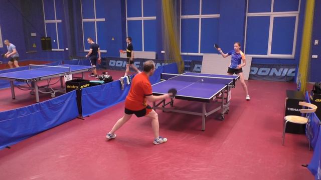 1/8 Чирков А. - Смирнова А. Командный max 950 турнир по настольному теннису 28.01.19 смотреть онлайн