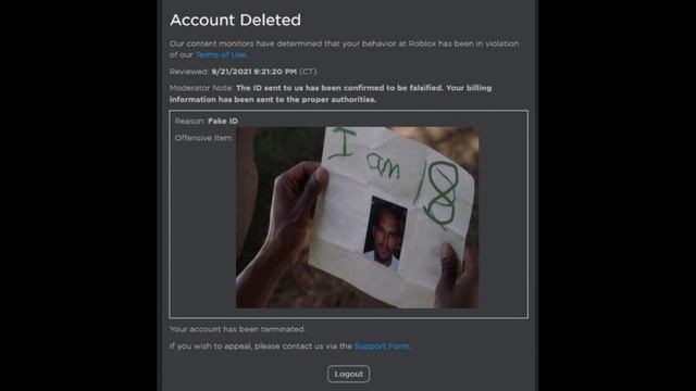 Roblox ID Ban Be Like: смотреть онлайн