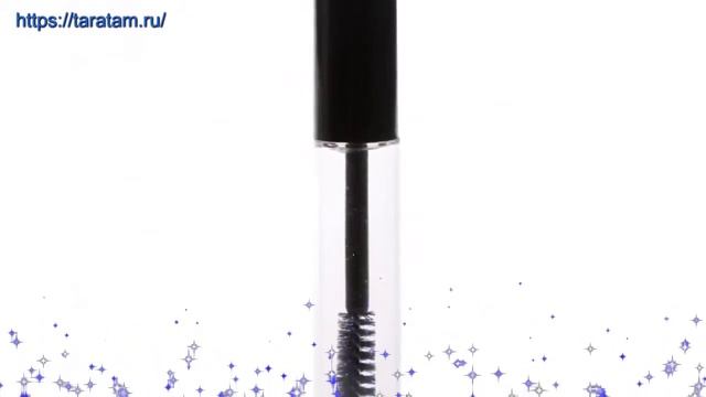 Флакон 10 мл прозрачного цвета с черной кисточкой крышкой производства Китай