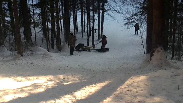 Валера на собаке штурмует Волчью. смотреть онлайн