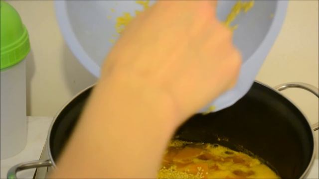 Нежная тыквенно-пшенная каша с ягодами/Tender pumpkin-millet porridge with berries смотреть онлайн