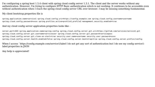 DevOps & SysAdmins: Spring boot client and cloud config server HTTP authentication смотреть онлайн
