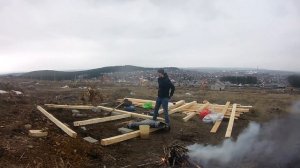 Создание фундамента под бытовку