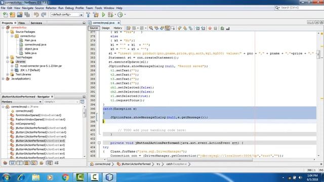 MySql and NetBeans connectivity in Hindi смотреть онлайн