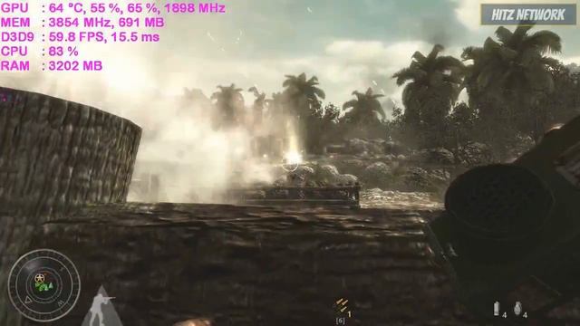 Call Of Duty : World At War - Nvidia GT 1030 OC - INTEL I3 2100 - 6GB 1333MHZ RAM