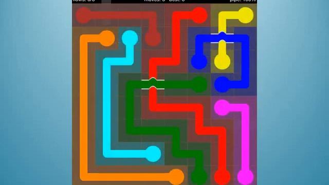Flow Free ~ Bridges 8x8 ~ Levels 1-30 смотреть онлайн